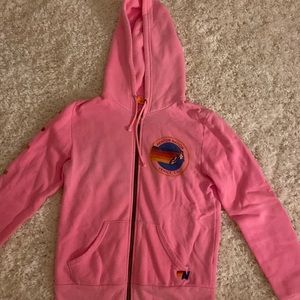 Pink Aviator nation zip-up hoodie. Very good condition